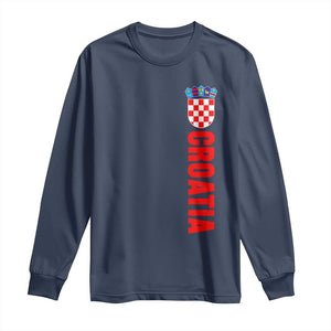 Croatia Long Sleeve Shirt Vintage Hrvatska Zagreb Croatian