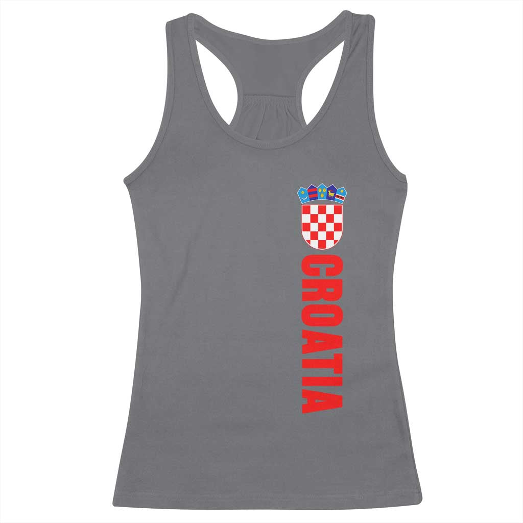 Croatia Racerback Tank Top Vintage Hrvatska Zagreb Croatian