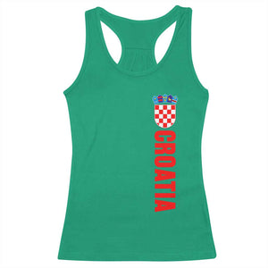 Croatia Racerback Tank Top Vintage Hrvatska Zagreb Croatian