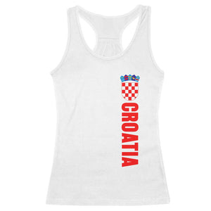Croatia Racerback Tank Top Vintage Hrvatska Zagreb Croatian