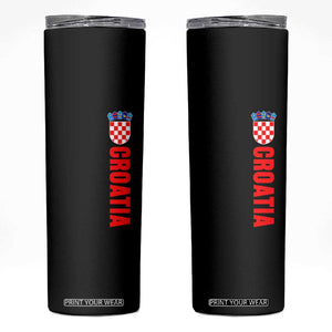 Croatia Skinny Tumbler Vintage Hrvatska Zagreb Croatian