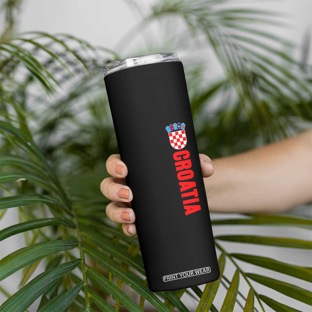 Croatia Skinny Tumbler Vintage Hrvatska Zagreb Croatian