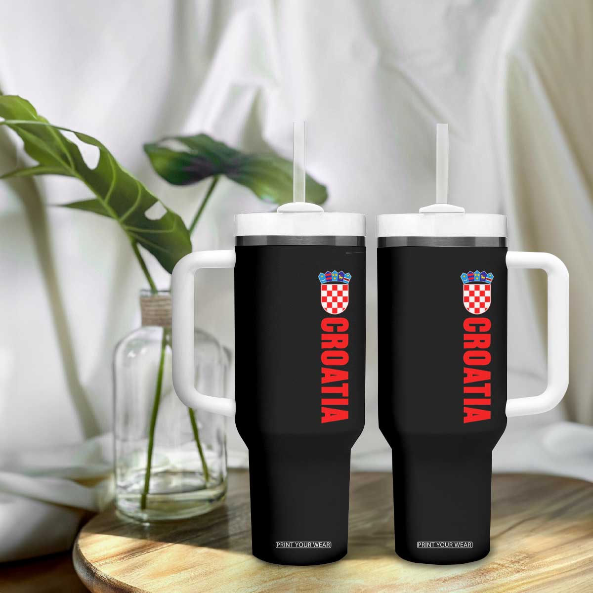 Croatia Tumbler With Handle Vintage Hrvatska Zagreb Croatian