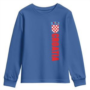 Croatia Youth Sweatshirt Vintage Hrvatska Zagreb Croatian