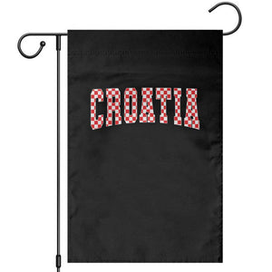 Vintage Croatia Garden Flag Retro Varsity Hrvatska Flag Zagreb Croatian