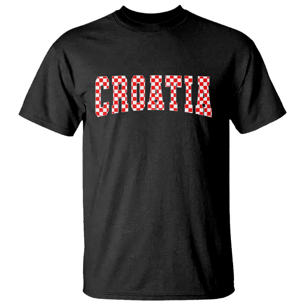 Vintage Croatia T Shirt Retro Varsity Hrvatska Flag Zagreb Croatian TS10 Black Print Your Wear