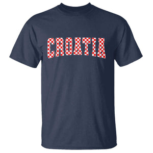 Vintage Croatia T Shirt Retro Varsity Hrvatska Flag Zagreb Croatian