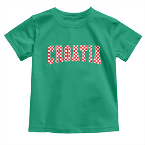 Vintage Croatia Toddler T Shirt Retro Varsity Hrvatska Flag Zagreb Croatian