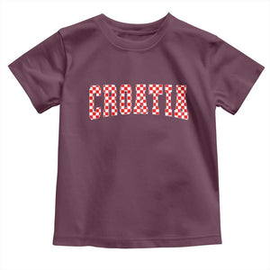 Vintage Croatia Toddler T Shirt Retro Varsity Hrvatska Flag Zagreb Croatian