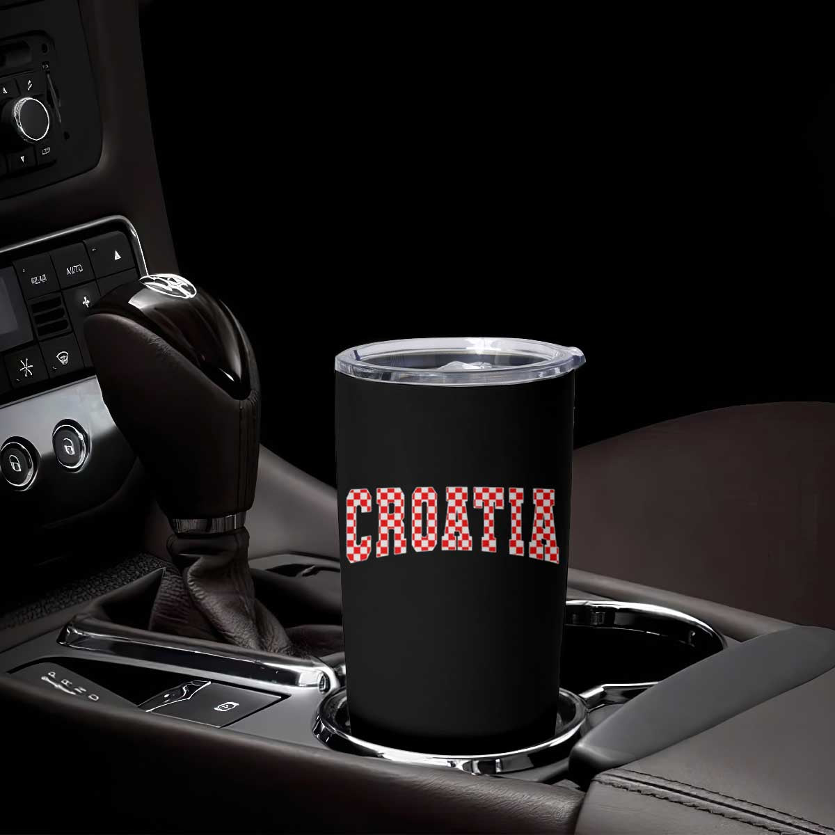 Vintage Croatia Tumbler Cup Retro Varsity Hrvatska Flag Zagreb Croatian