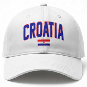 Croatia Flag Baseball Cap Vintage Hrvatska Flag Zagreb Croatian Jersey Retro