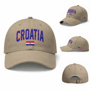 Croatia Flag Baseball Cap Vintage Hrvatska Flag Zagreb Croatian Jersey Retro