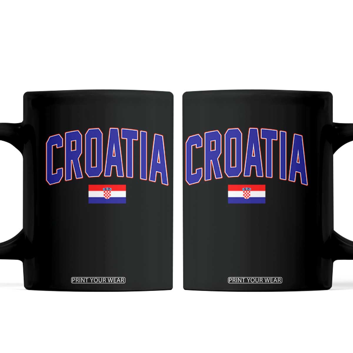 Croatia Flag Coffee Mug Vintage Hrvatska Flag Zagreb Croatian Jersey Retro