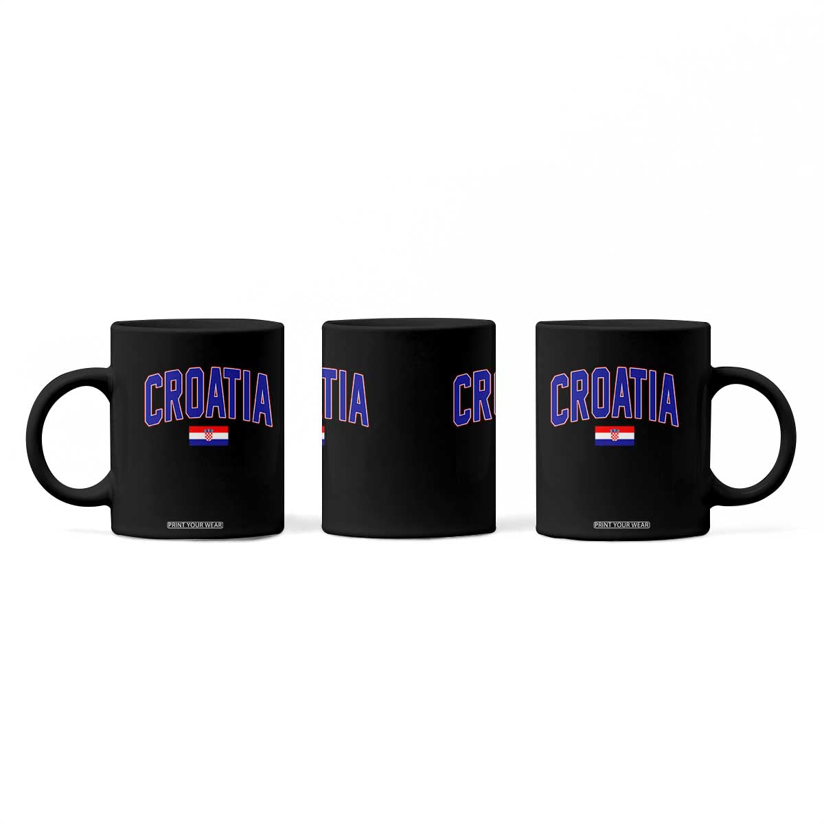 Croatia Flag Coffee Mug Vintage Hrvatska Flag Zagreb Croatian Jersey Retro