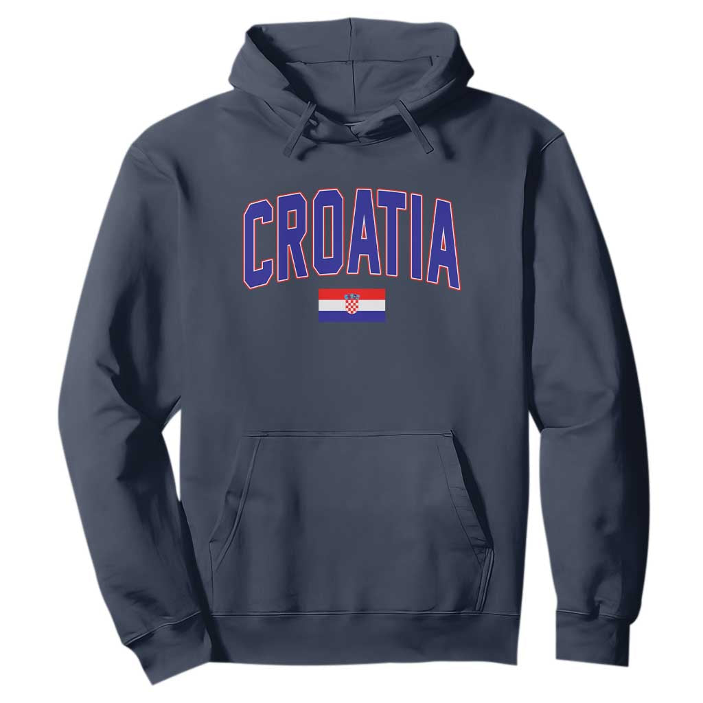 Croatia Flag Hoodie Vintage Hrvatska Flag Zagreb Croatian Jersey Retro