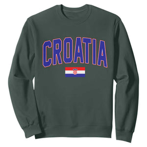 Croatia Flag Sweatshirt Vintage Hrvatska Flag Zagreb Croatian Jersey Retro