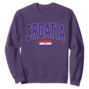 Croatia Flag Sweatshirt Vintage Hrvatska Flag Zagreb Croatian Jersey Retro