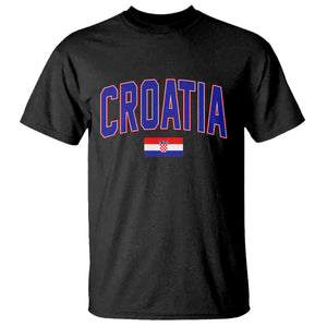 Croatia Flag T Shirt Vintage Hrvatska Flag Zagreb Croatian Jersey Retro