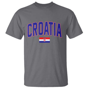 Croatia Flag T Shirt Vintage Hrvatska Flag Zagreb Croatian Jersey Retro