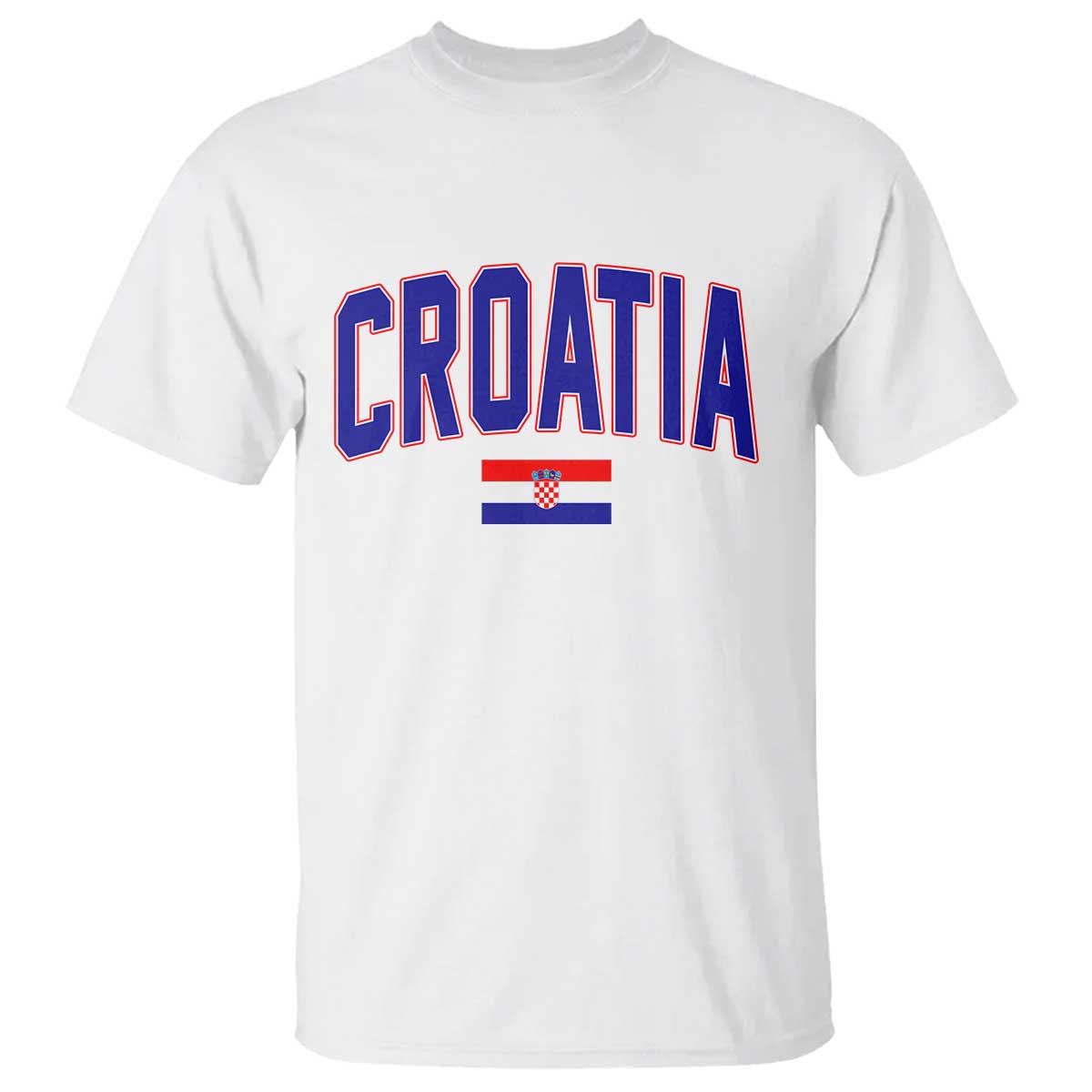 Croatia Flag T Shirt Vintage Hrvatska Flag Zagreb Croatian Jersey Retro