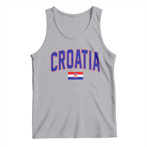 Croatia Flag Tank Top Vintage Hrvatska Flag Zagreb Croatian Jersey Retro