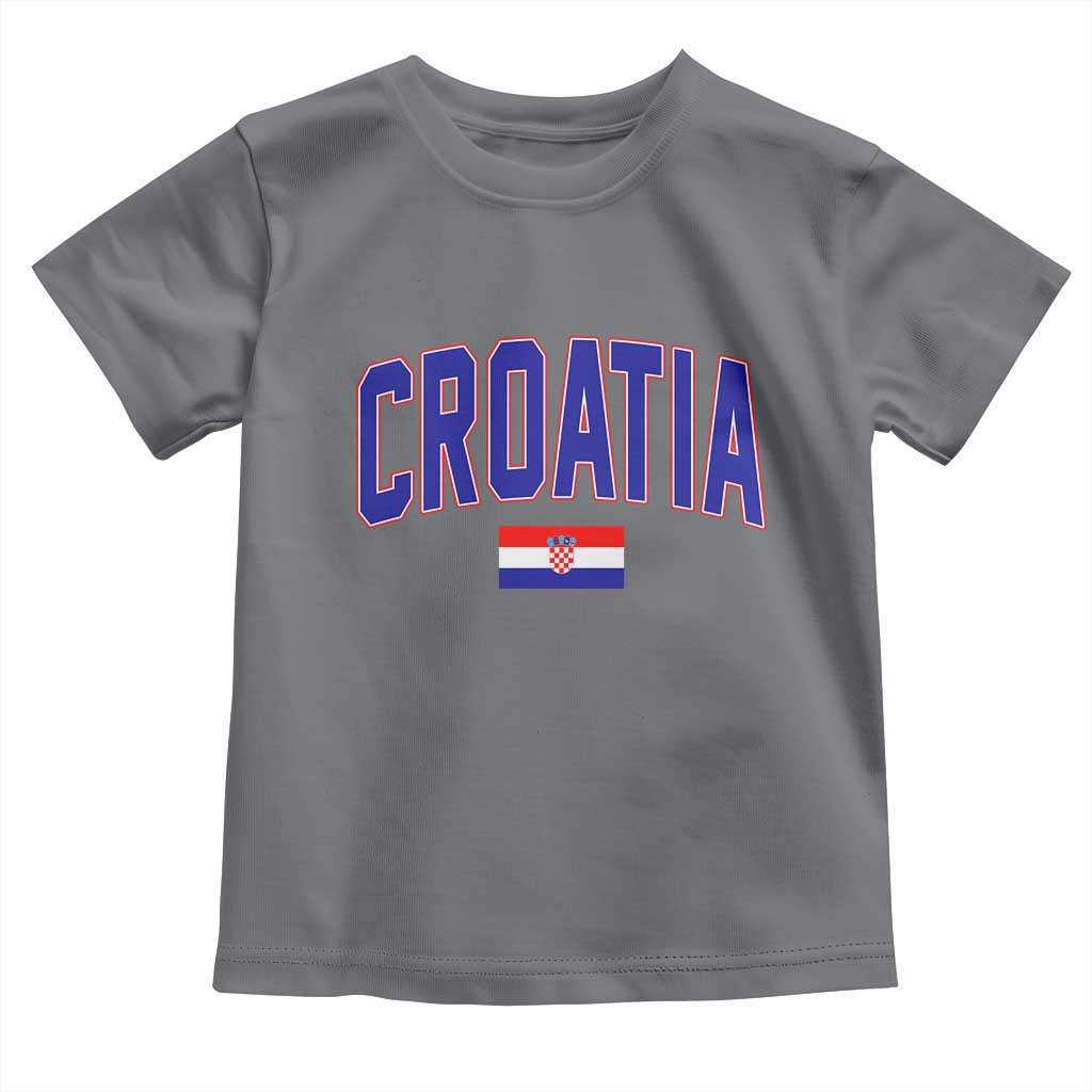 Croatia Flag Toddler T Shirt Vintage Hrvatska Flag Zagreb Croatian Jersey Retro