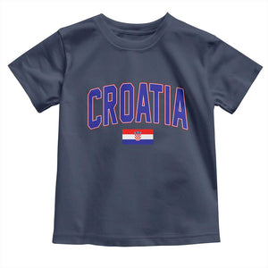 Croatia Flag Toddler T Shirt Vintage Hrvatska Flag Zagreb Croatian Jersey Retro