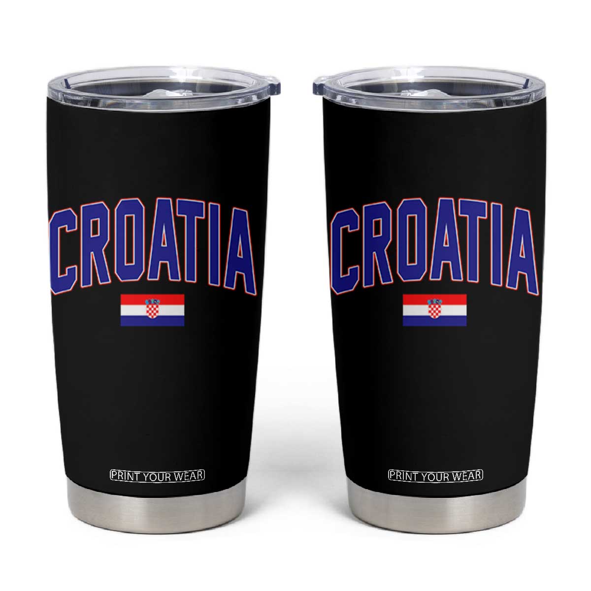 Croatia Flag Tumbler Cup Vintage Hrvatska Flag Zagreb Croatian Jersey Retro