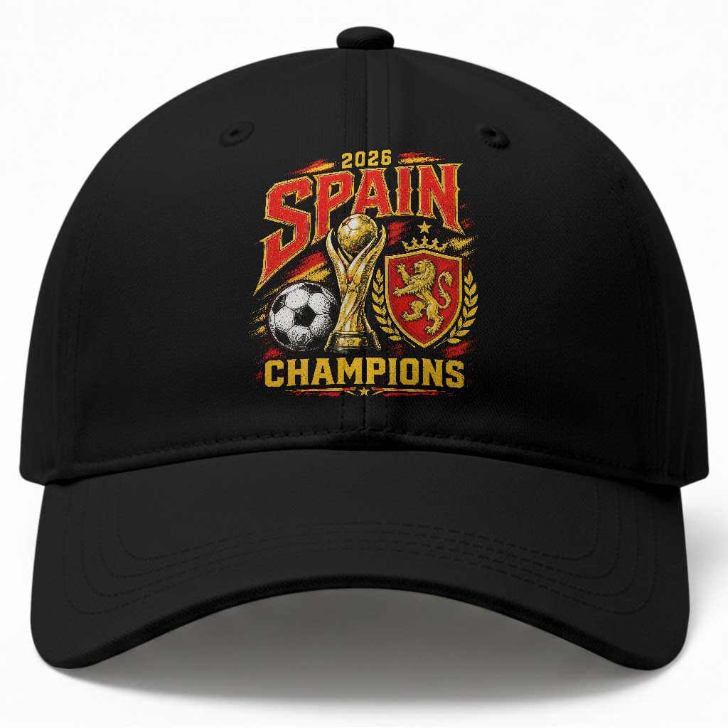 Spain Champions 2026 Baseball Cap Spanish Soccer Fan Graphic TS10 Print Your Wear