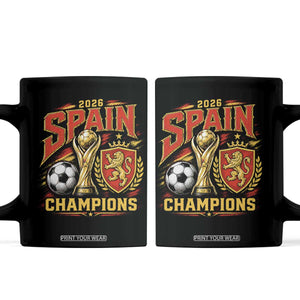Spain Champions 2026 Coffee Mug Spanish Soccer Fan Graphic