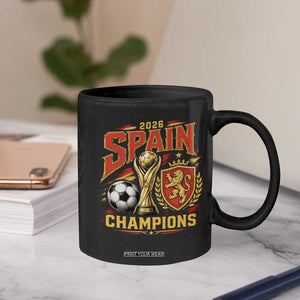 Spain Champions 2026 Coffee Mug Spanish Soccer Fan Graphic