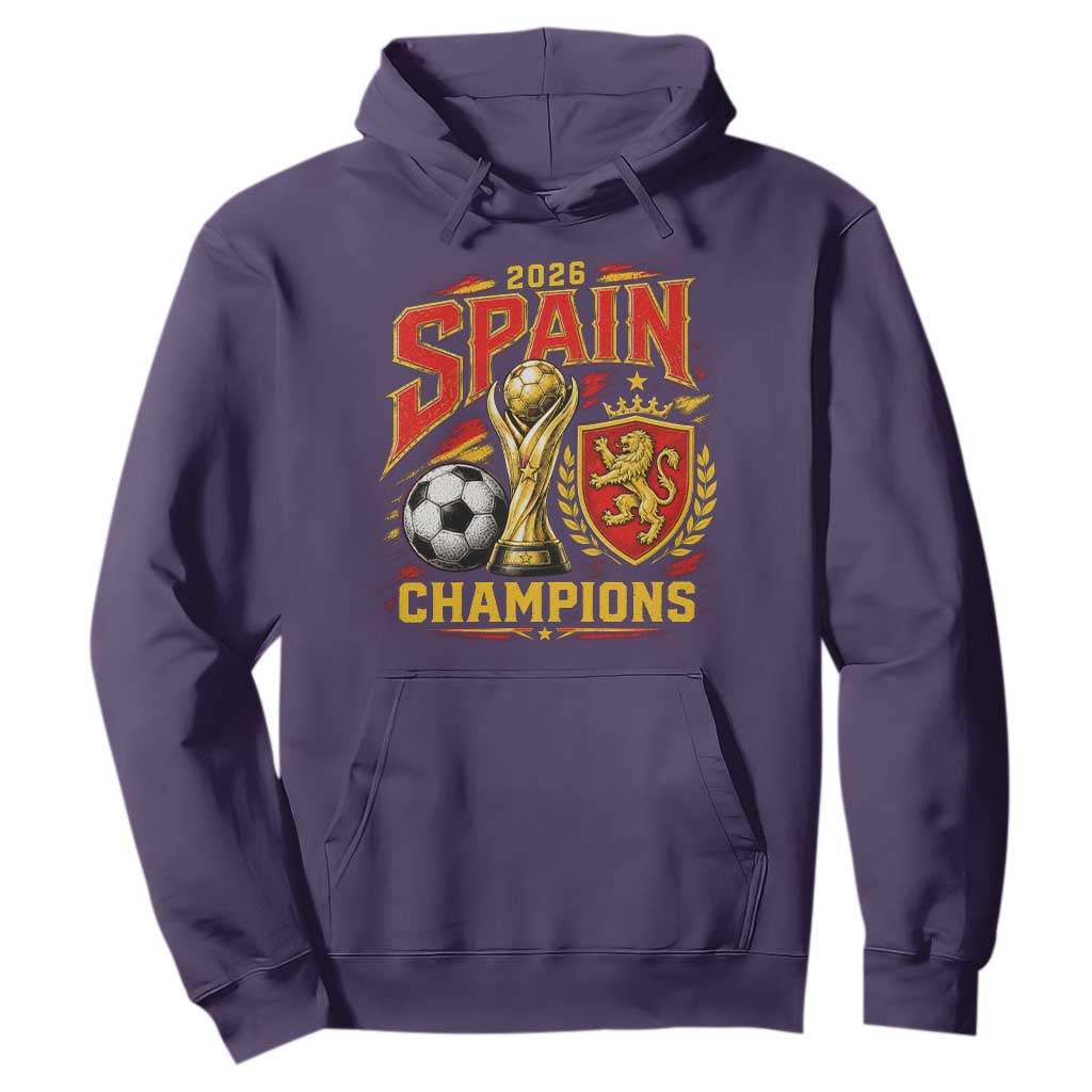 Spain Champions 2026 Hoodie Spanish Soccer Fan Graphic