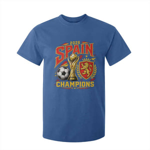 Spain Champions 2026 T Shirt For Kid Spanish Soccer Fan Graphic