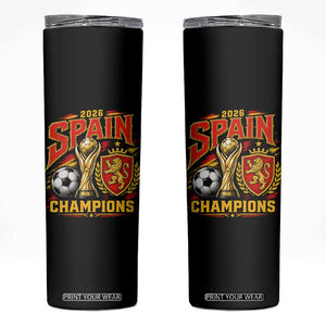 Spain Champions 2026 Skinny Tumbler Spanish Soccer Fan Graphic