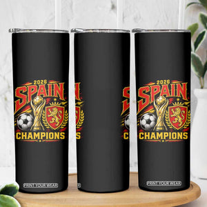 Spain Champions 2026 Skinny Tumbler Spanish Soccer Fan Graphic