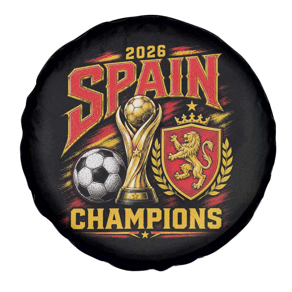Spain Champions 2026 Spare Tire Cover Spanish Soccer Fan Graphic
