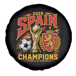 Spain Champions 2026 Spare Tire Cover Spanish Soccer Fan Graphic