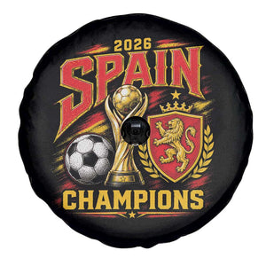 Spain Champions 2026 Spare Tire Cover Spanish Soccer Fan Graphic