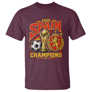 Spain Champions 2026 T Shirt Spanish Soccer Fan Graphic