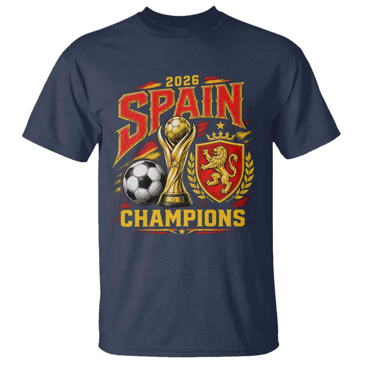 Spain Champions 2026 T Shirt Spanish Soccer Fan Graphic
