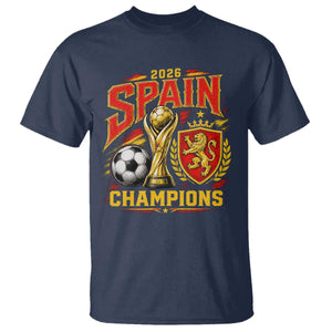 Spain Champions 2026 T Shirt Spanish Soccer Fan Graphic