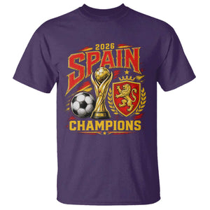 Spain Champions 2026 T Shirt Spanish Soccer Fan Graphic