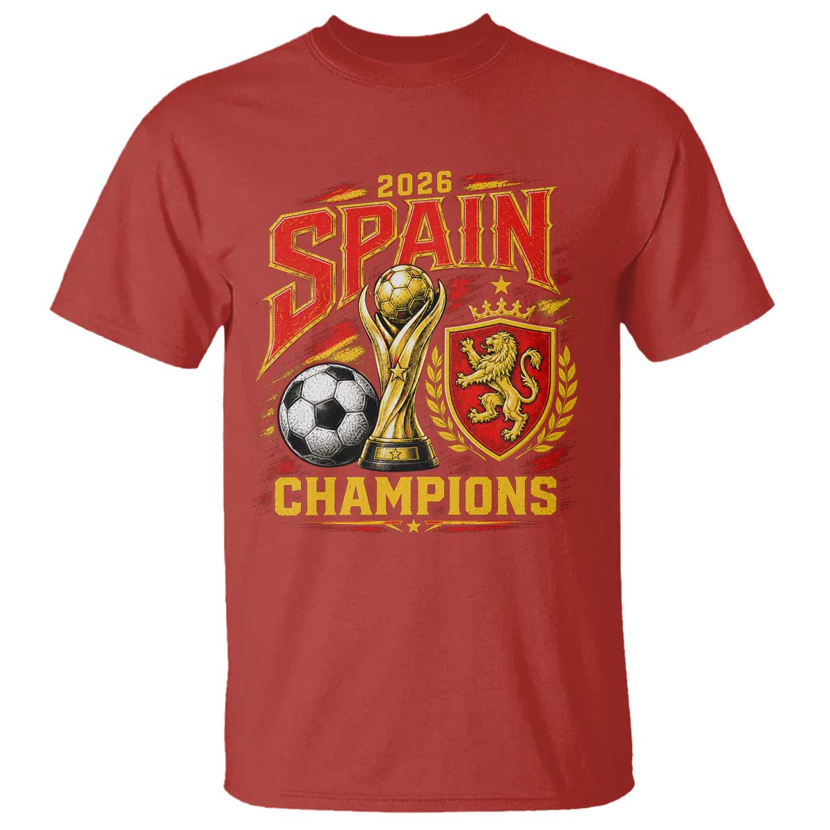 Spain Champions 2026 T Shirt Spanish Soccer Fan Graphic
