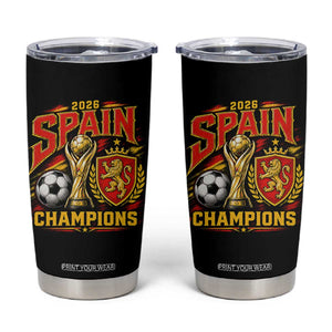 Spain Champions 2026 Tumbler Cup Spanish Soccer Fan Graphic