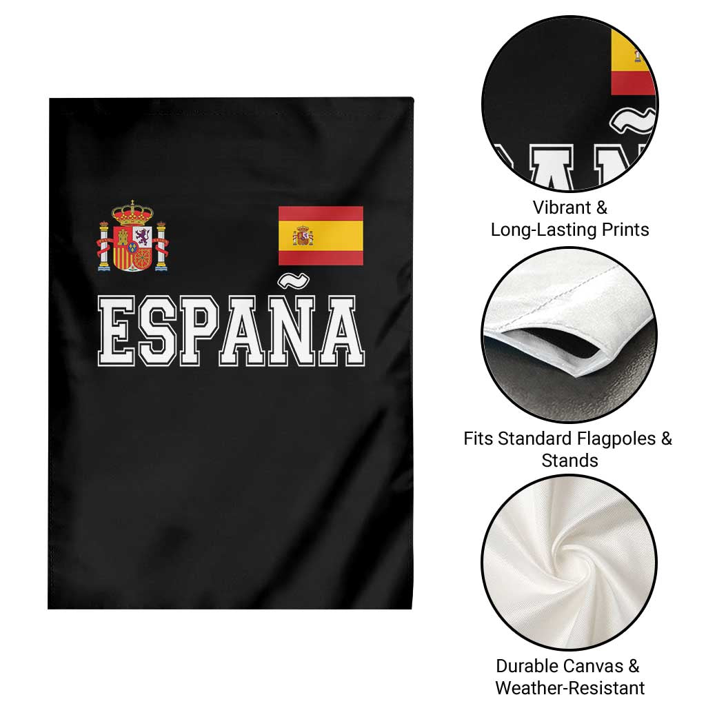 Spain Espana Garden Flag Vintage Spanish Flag Royal Crest Graphic