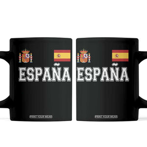 Spain Espana Coffee Mug Vintage Spanish Flag Royal Crest Graphic