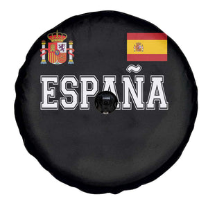 Spain Espana Spare Tire Cover Vintage Spanish Flag Royal Crest Graphic