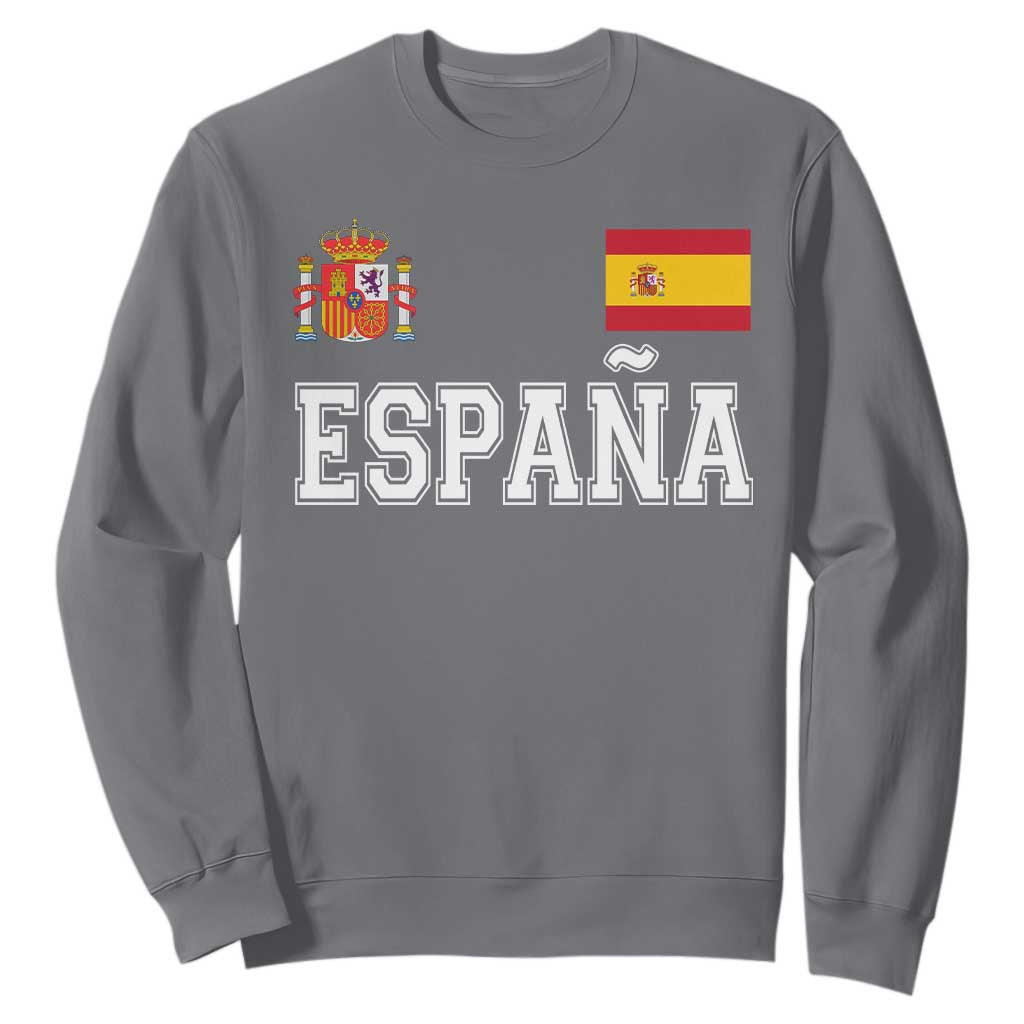 Spain Espana Sweatshirt Vintage Spanish Flag Royal Crest Graphic