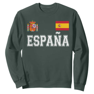 Spain Espana Sweatshirt Vintage Spanish Flag Royal Crest Graphic