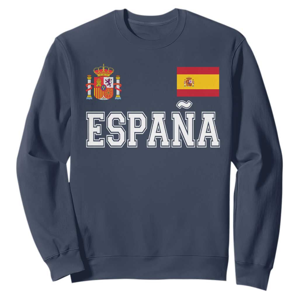 Spain Espana Sweatshirt Vintage Spanish Flag Royal Crest Graphic